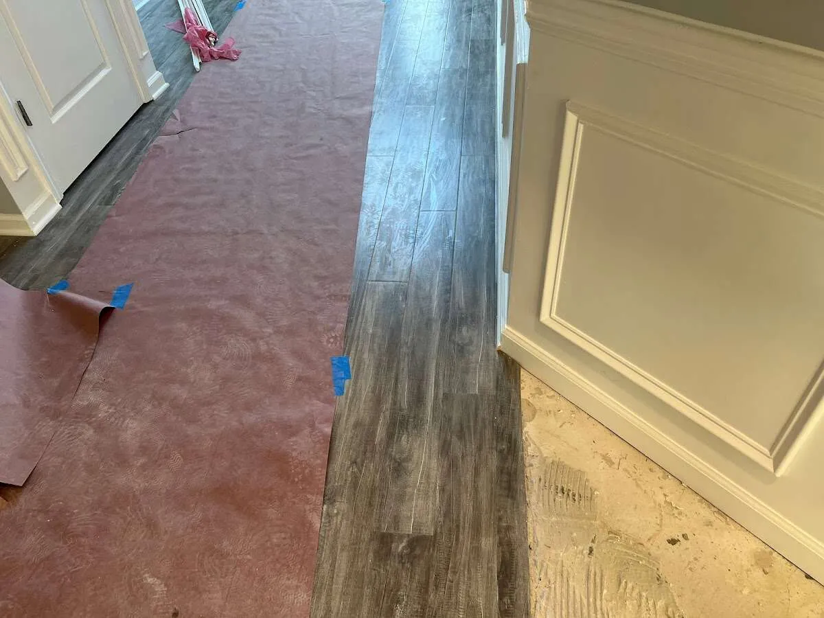 Completed marble shower restoration in Badger